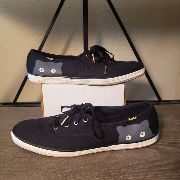 Keds Taylor Swift Champion Sneaker Cat Graphic Lace‎ Up Shoes - Picture 1 of 6